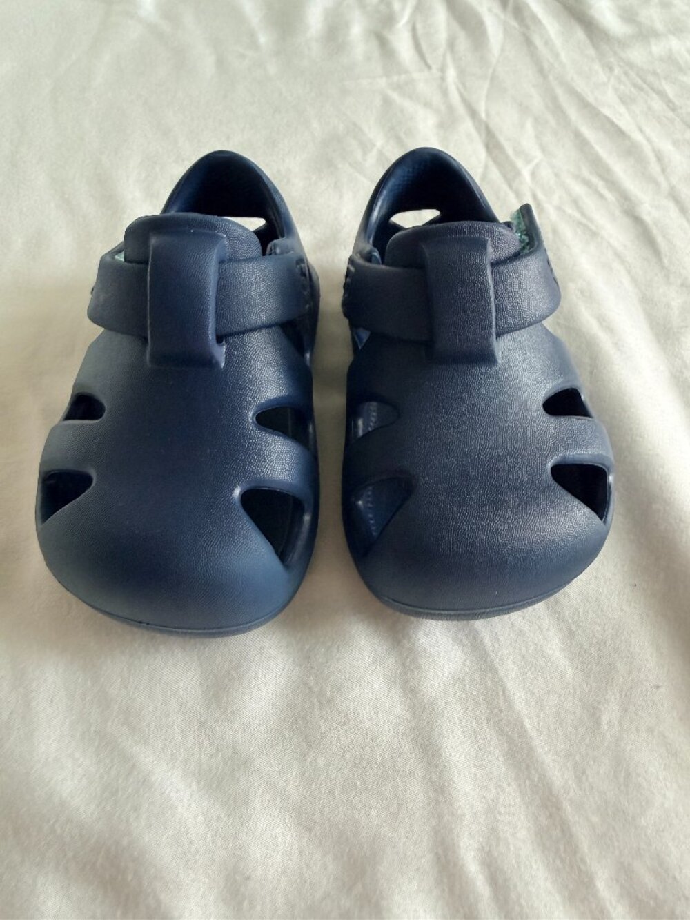 Ten Little Size 3.5/4 Navy Splash Sandals